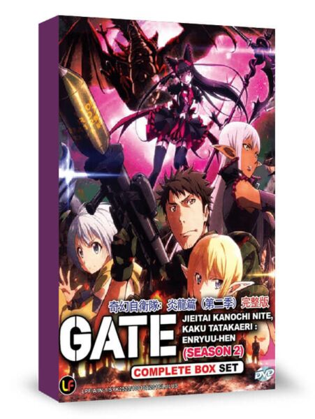 DVD ANIME GATE Jieitai Kanochi Nite, Kaku Tatakaeri Season 1 + 2