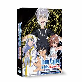 A Certain Magical Index DVD Complete Season 1 - 3 + movie + special English Dubbed