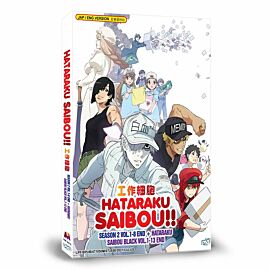 Cells at Work! DVD Complete Season 2 + Code Black English Dubbed