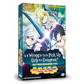 Is It Wrong to Try to Pick Up Girls in a Dungeon? DVD Complete Season 1 - 4 English Dubbed
