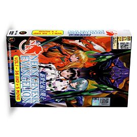 Neon Genesis Evangelion DVD: Complete Series + 5 Movie English Dubbed