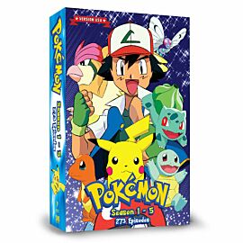 Pokemon Season 1 - 5 DVD English Dubbed